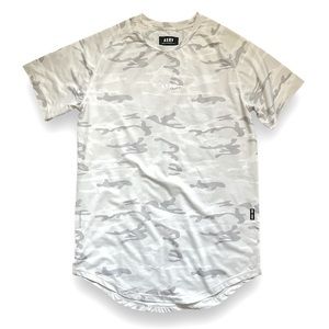 Men’s ASRV technical tee size M light grey camouflage